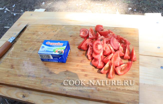 Рецепт помидоров с сыром