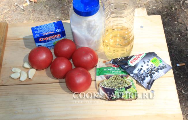 Рецепт помидоров с сыром
